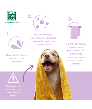 Champú Anti Insectos 5L para perros | Elimina todos los insectos en un lavado | Menforsan