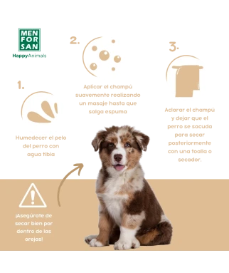 Brown fur shampoo for dogs 5L | Menforsan