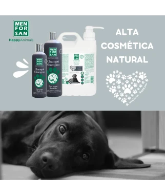 Champú para perros 5L | Pelo negro | Menforsan