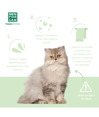 Very mild ecological shampoo for cats | Menforsan