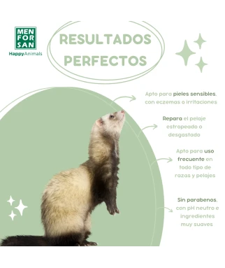 Aloe vera shampoo for rodents, ferrets and rabbits 300ml | Menforsan