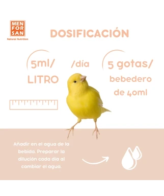 Alimento complementario canto para aves | 30ml