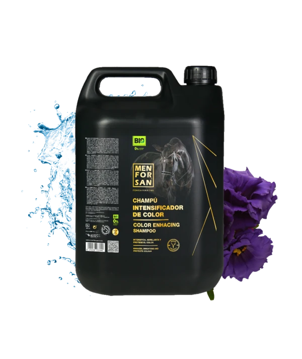 Color intensifier shampoo for horses 5L | Menforsan