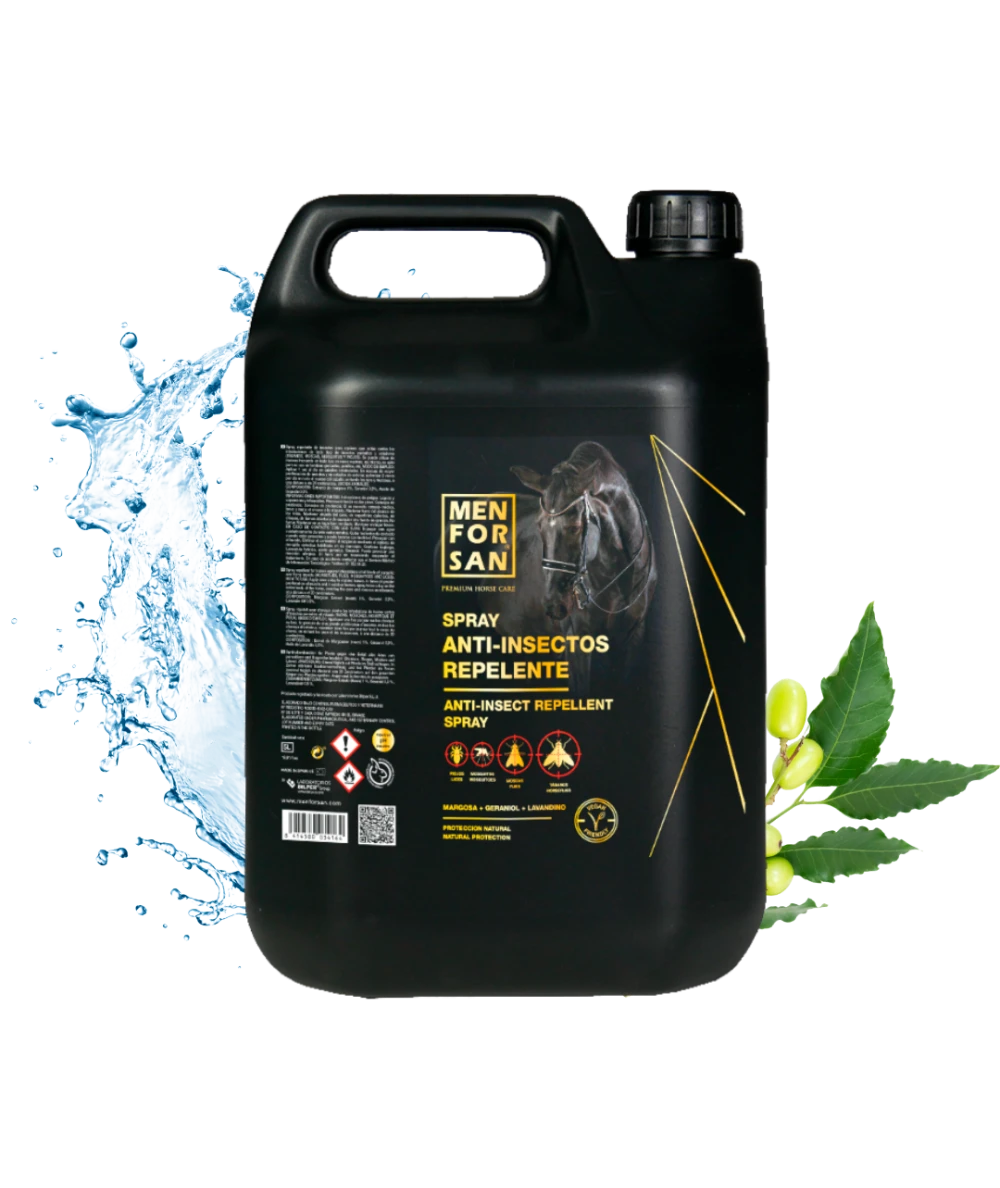 Spray anti-insectos repelente para caballos, 5L