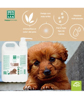 Brown fur shampoo for dogs 5L | Menforsan