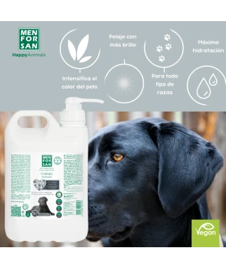 Champú para perros 5L | Pelo negro | Menforsan