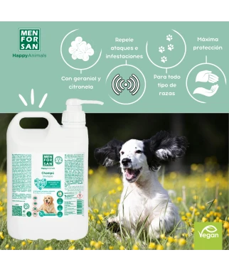 Natural insect repellent shampoo for dogs 5L| Menforsan