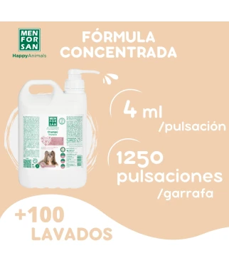 Silk protein and argan oil shampoo for dogs 5L | Menforsan