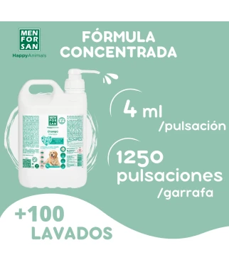 Natural insect repellent shampoo for dogs 5L| Menforsan