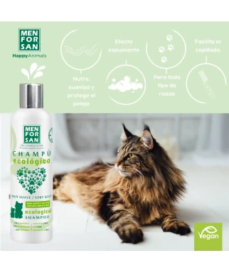 Very mild ecological shampoo for cats | Menforsan