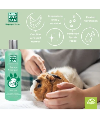 Aloe vera shampoo for rodents, ferrets and rabbits 300ml | Menforsan