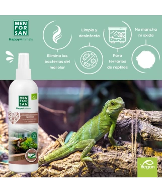 Limpiador higienizante para terrarios 250ml | Menforsan