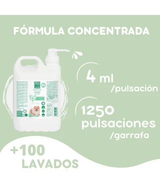 Champú hidratante para perros 300ml | Repara pelajes resecos o deteriorados | Menforsan