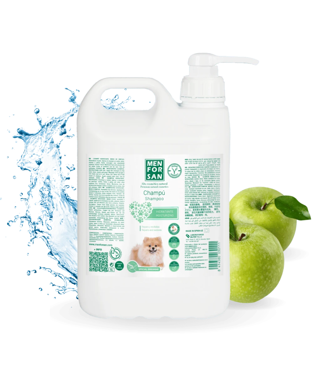 Champú hidratante para perros 300ml | Repara pelajes resecos o deteriorados | Menforsan