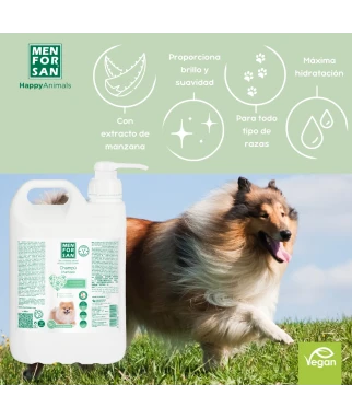 Champú hidratante para perros 300ml | Repara pelajes resecos o deteriorados | Menforsan