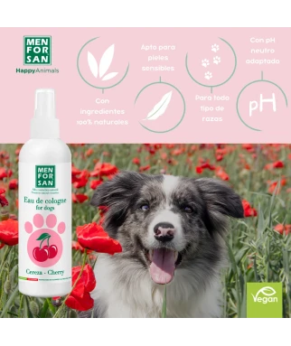 Agua de colonia para perros 125ml | Cereza | Menforsan