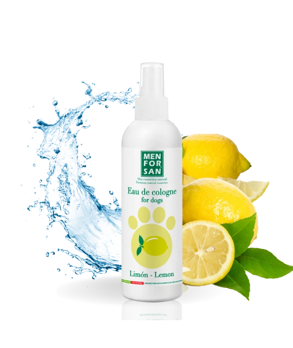 Agua de colonia para perros 125ml | Fragancia Limón | Menforsan