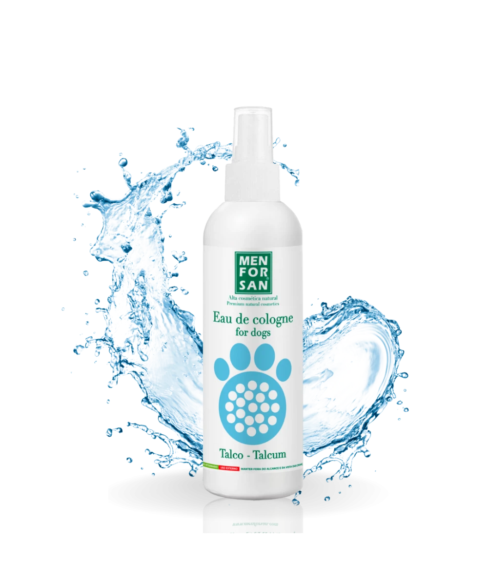 Agua de colonia para perros 125ml |Fragancia Talco | Menforsan
