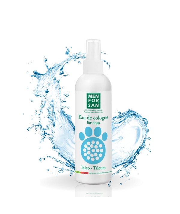 Agua de colonia para perros 125ml |Fragancia Talco | Menforsan Agua de colonia para perros 125ml |Fragancia Talco | Menforsan