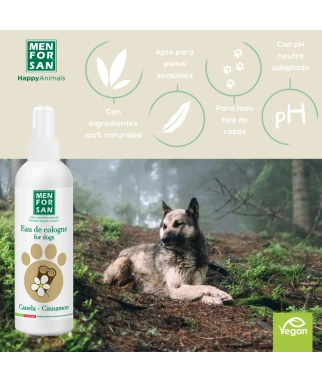 Eau de cologne cinnamon for dogs 125ml | Menforsan