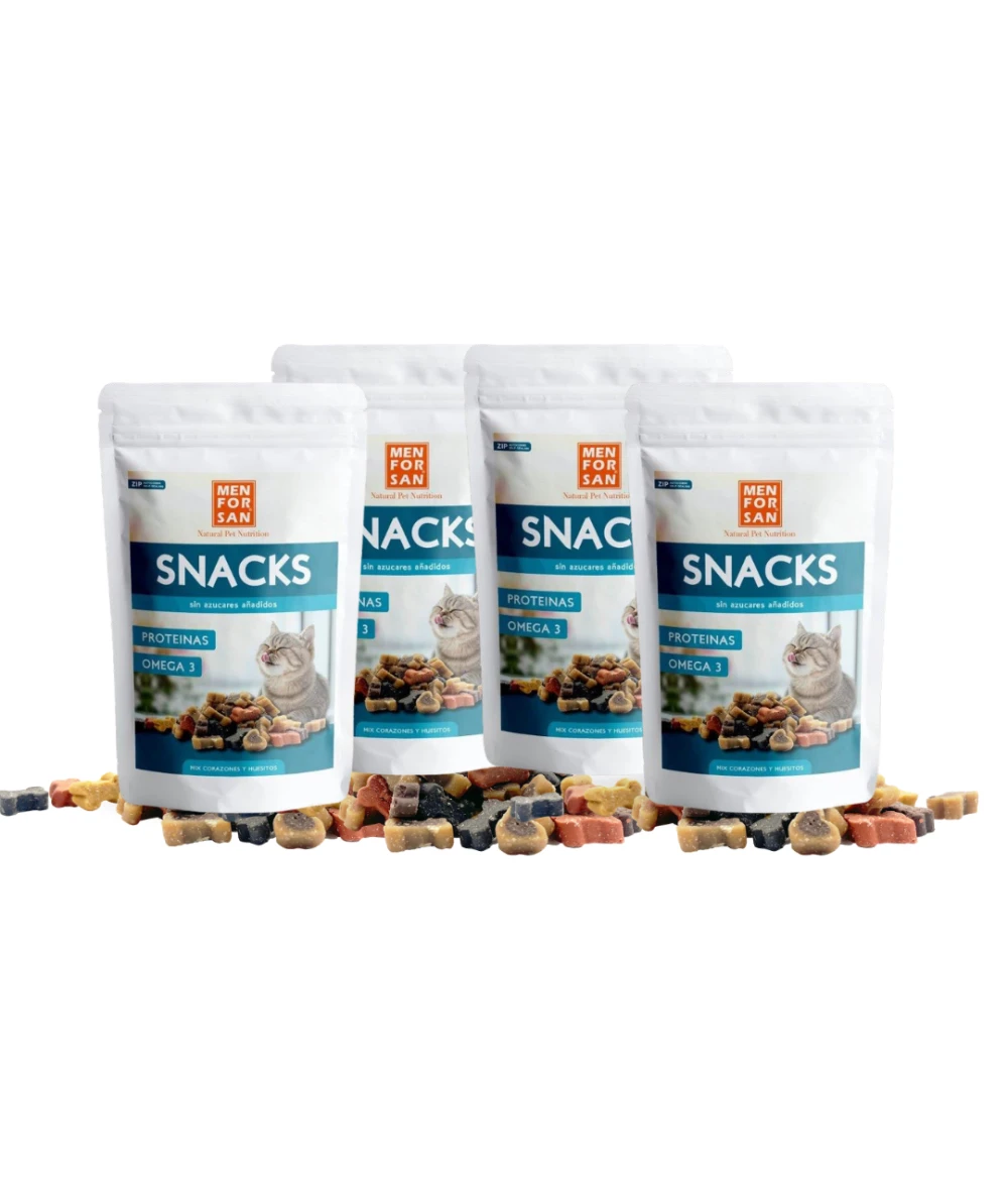 Pack 4 snacks para gatos