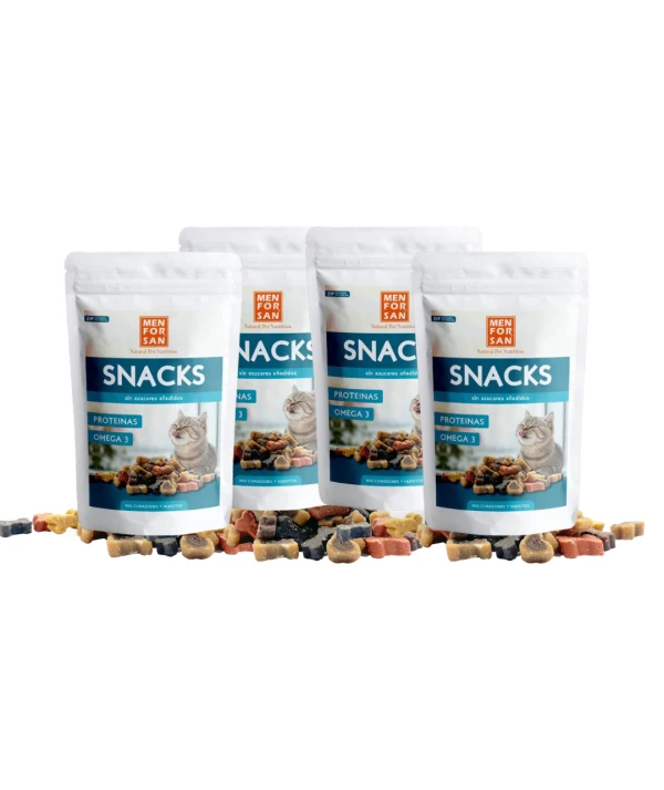 Pack 4 snacks para gatos