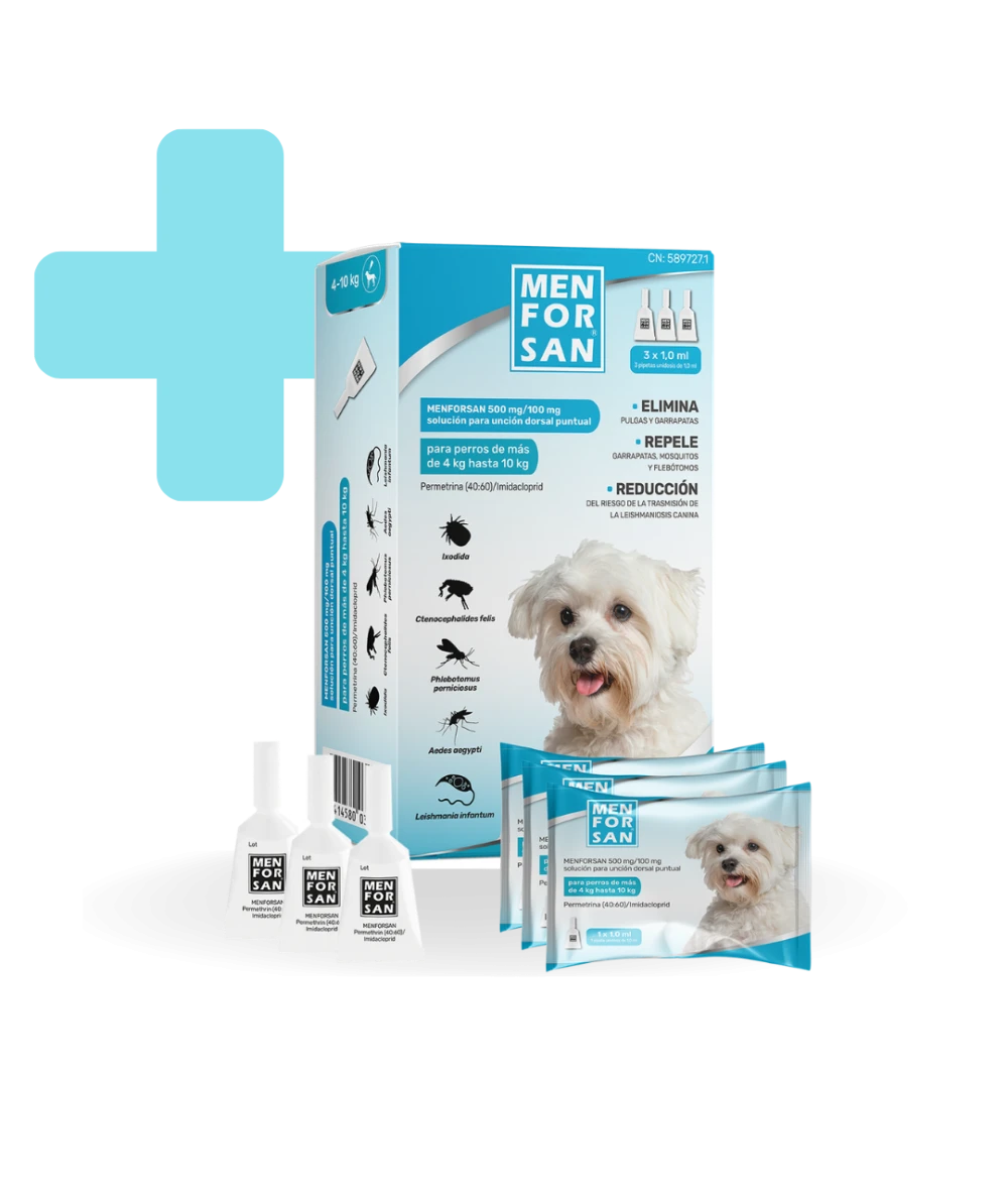 MENFORSAN® Anti-parasite Spot on for Dogs (4–10 kg)