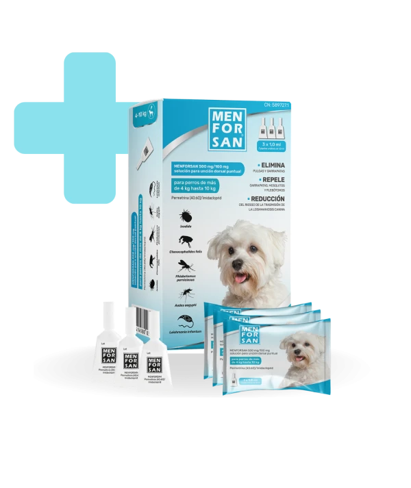 MENFORSAN® Anti-parasite Spot on for Dogs (4–10 kg)