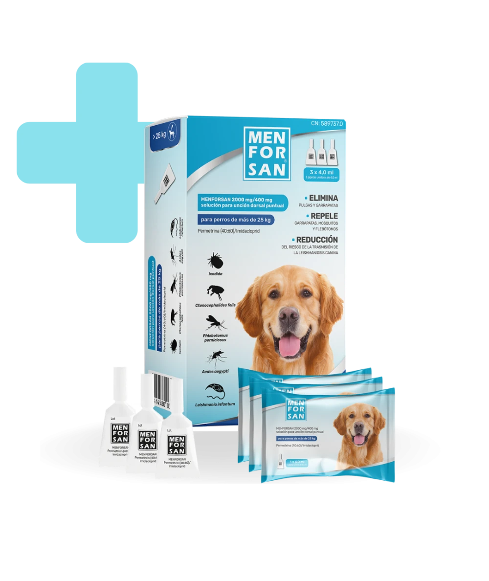 MENFORSAN® Pipetas antiparasitarias para perros de más de 25kg