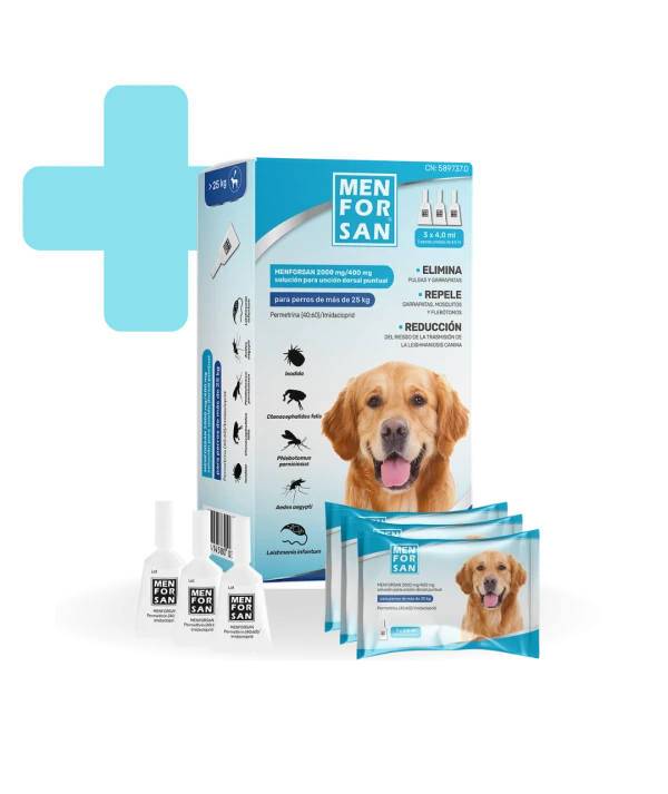 MENFORSAN® Pipetas antiparasitarias para perros de más de 25kg