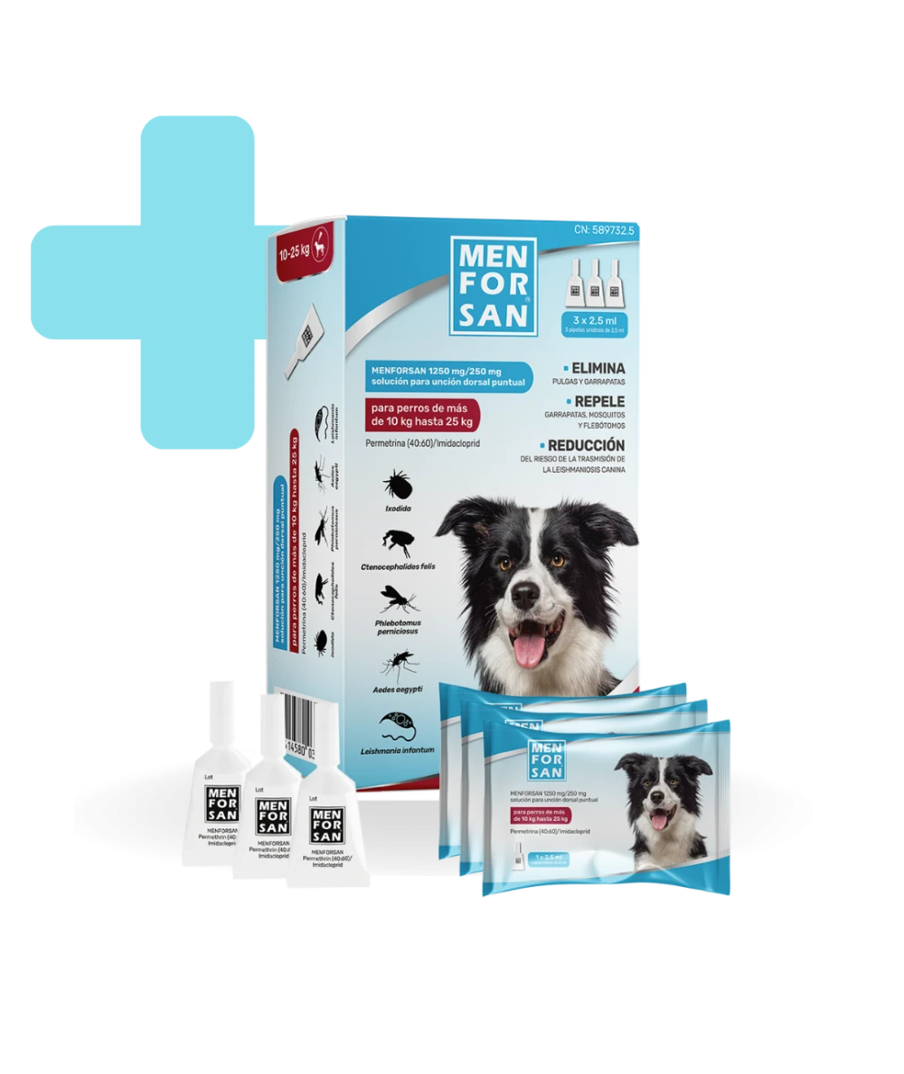 MENFORSAN® Pipetas antiparasitarias para perros de 10 a 25kg