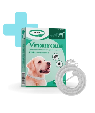 VETIOKER® Collar antiparasitario para perros de más de 25kg
