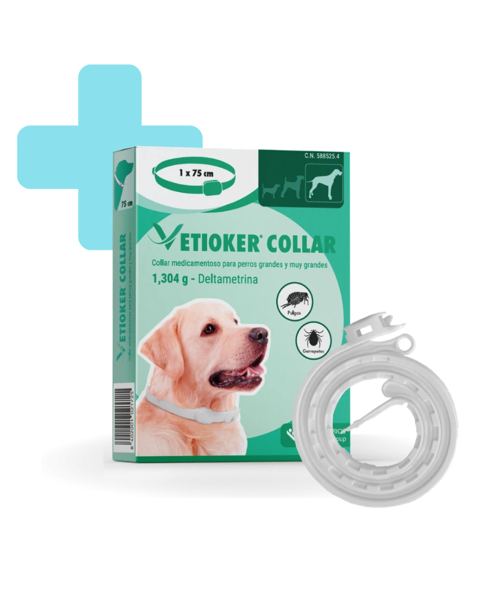 VETIOKER® Collar antiparasitario para perros de más de 25kg