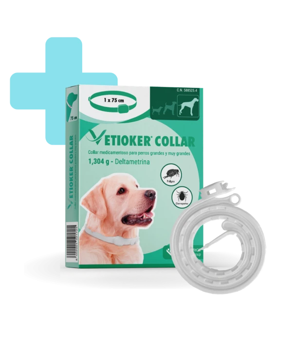 VETIOKER® Collar antiparasitario para perros de más de 25kg