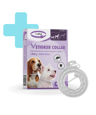 VETIOKER® Collar antiparasitario para perros de menos de 25kg