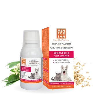 Complementary feed sensitive skin for dogs 120ml | Menforsan