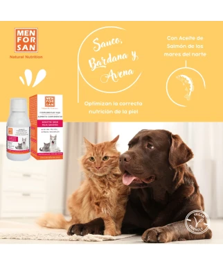 Alimento complementario para pieles sensibles para perros 120ml | Menforsan