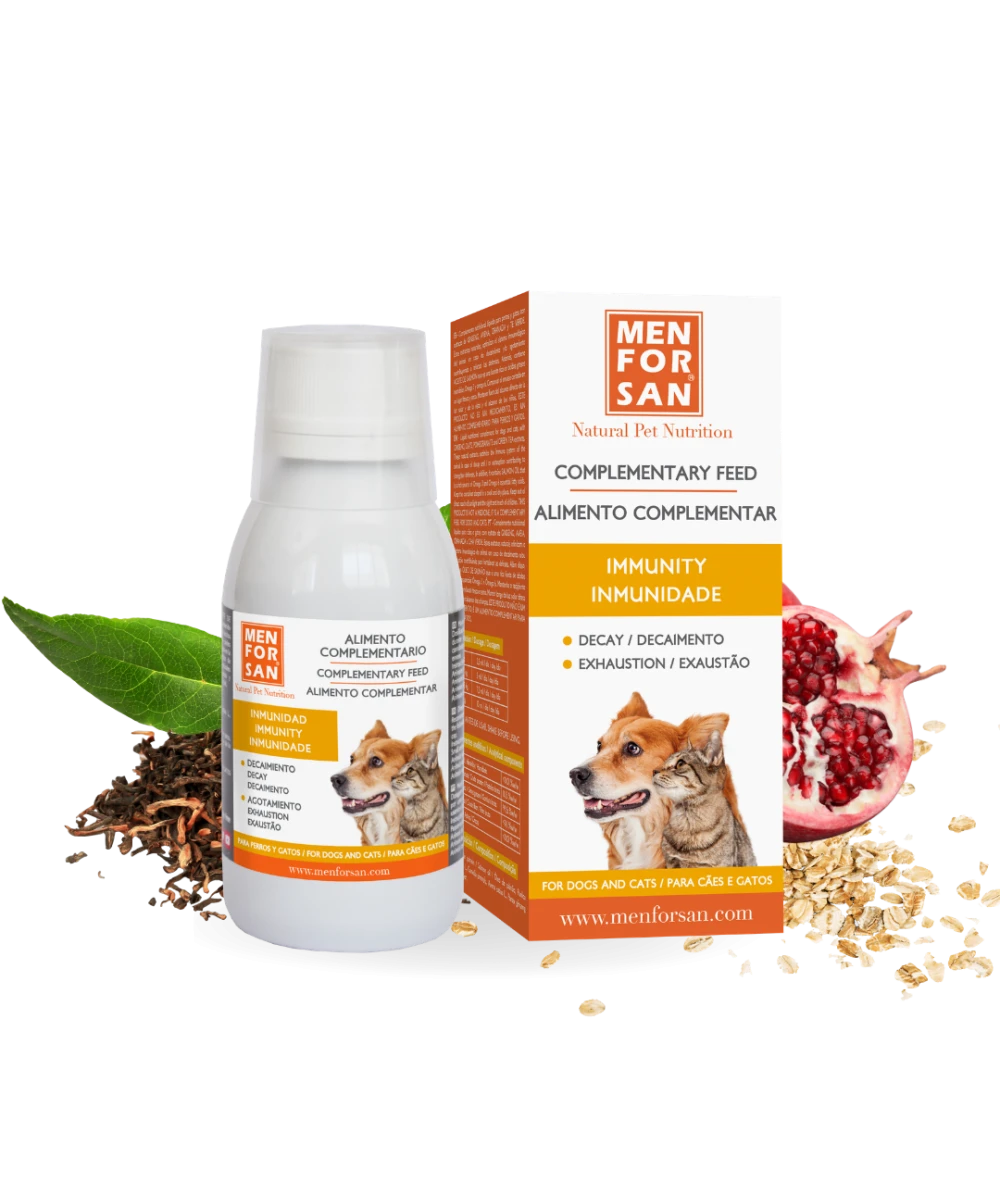 Complementary feed inmunity for dogs 120ml | Menforsan
