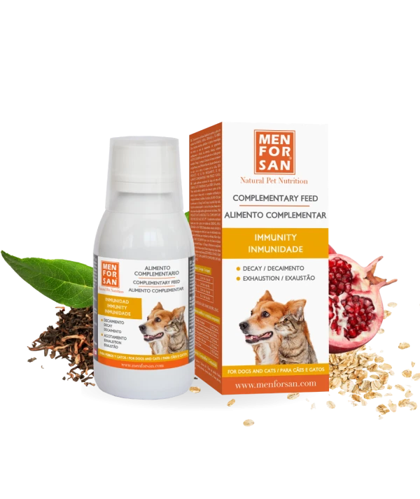 Complementary feed inmunity for dogs 120ml | Menforsan