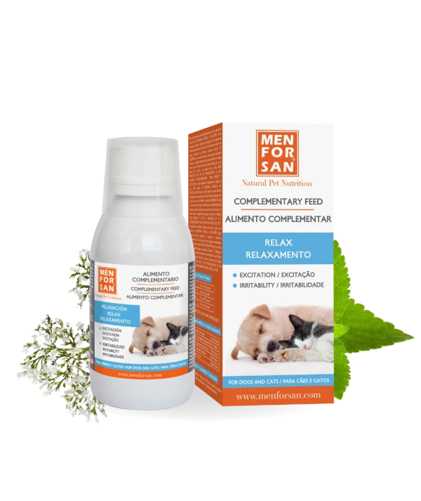 Complementary Feed relaxing for dogs 120ml| Menforsan Complementary Feed relaxing for dogs 120ml| Menforsan