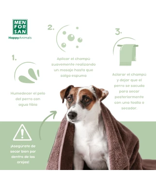 Champú Ecológico para perros | Fórmula 100% biodegradable | Menforsan