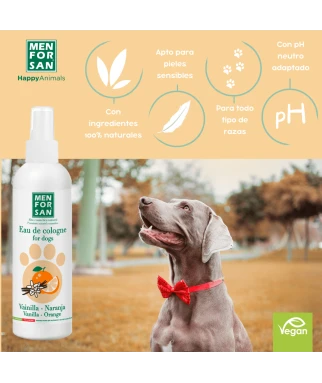 Eau de cologne vanilla&orange for dogs 125ml| Menforsan