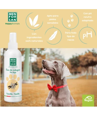 Eau de cologne vanilla for dogs 125ml | Menforsan