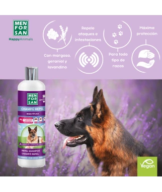 Anti insect shampoo for dogs (3 actives) 300ml | Menforsan