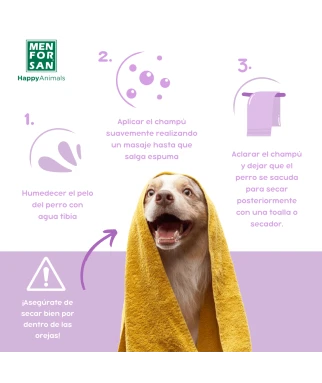 Anti insect shampoo for dogs (3 actives) 300ml | Menforsan