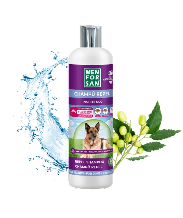 Anti insect shampoo for dogs (3 actives) 300ml | Menforsan Anti insect shampoo for dogs (3 actives) 300ml | Menforsan