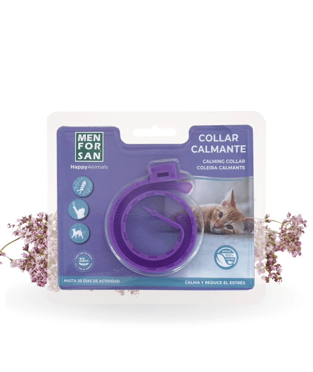 Anti-stress calming collar for cats