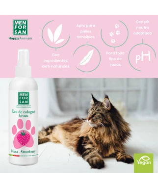 Eau de cologne strawberry for cats | Menforsan