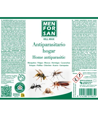Spray Antiparasitario hogar 250ml | Menforsan
