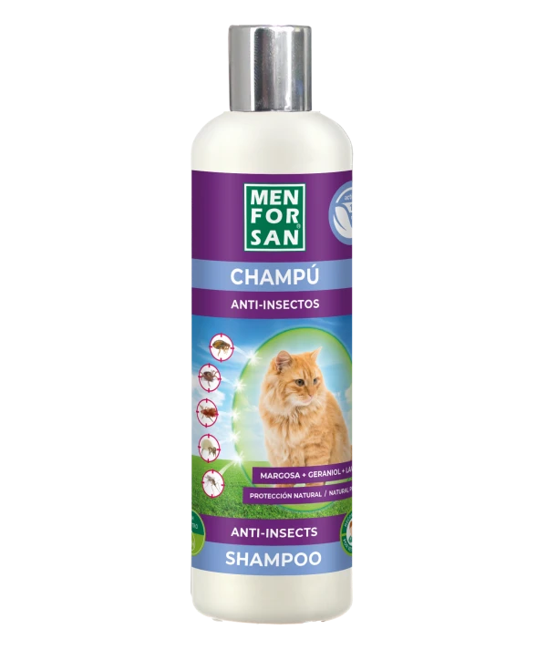 Anti-insect shampoo for cats 300ml para gatos | Menforsan